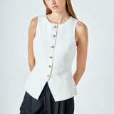 Button Up Knit Vest