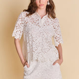 Lace Collared Top