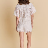 Lace Collared Top