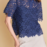 Lace Collared Top