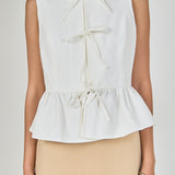 Charlotte Sleeveless Peplum Top