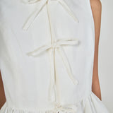 Charlotte Sleeveless Peplum Top