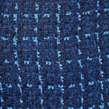 Knit Trimmed Tweed Mini Dress