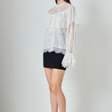 Ruffled Lace Blouse