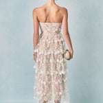 Strapless Crochet Layered Midi Dress – Endless Rose