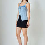 Zoe Denim Fitted Vest