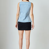 Zoe Denim Fitted Vest