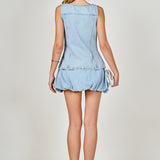 Zoe Denim Balloon Mini Skirt