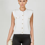 Button-Up Sweater Vest