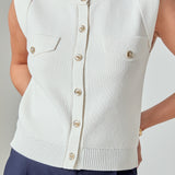Button-Up Sweater Vest