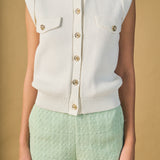 Button-Up Sweater Vest