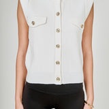 Button-Up Sweater Vest