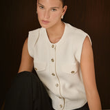 Button-Up Sweater Vest