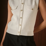 Button-Up Sweater Vest
