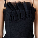 Tulle Cropped Top