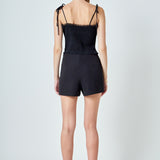 Tulle Cropped Top