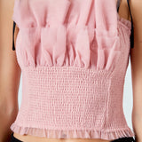 Tulle Cropped Top