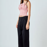 Tulle Cropped Top
