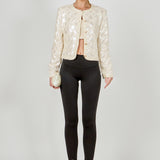 Sequin Patchwork Crochet Jacket