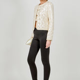 Sequin Patchwork Crochet Jacket