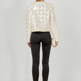 Sequin Patchwork Crochet Jacket