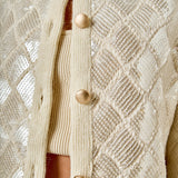 Sequin Patchwork Crochet Jacket