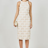 Racer Back Neck Midi Dress