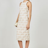 Racer Back Neck Midi Dress