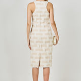 Racer Back Neck Midi Dress