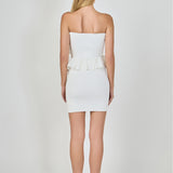 Knit Ruffle Mini Dress