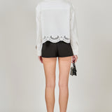 Embroidered Long Sleeve Blouse