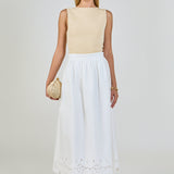 Embroidered Umbrella Skirt