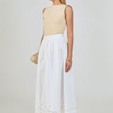 Embroidered Umbrella Skirt
