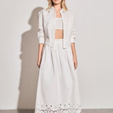 Embroidered Umbrella Skirt