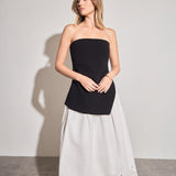 Embroidered Umbrella Skirt