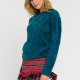 Feathered Knit Sweater