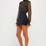 Polka Dot Chiffon Blouse