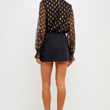 Polka Dot Chiffon Blouse