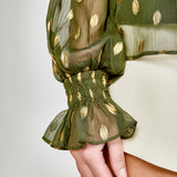 Polka Dot Chiffon Blouse