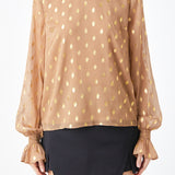 Polka Dot Chiffon Blouse