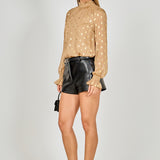 Polka Dot Chiffon Blouse