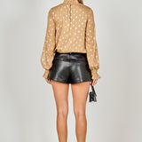 Polka Dot Chiffon Blouse