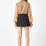 Polka Dot Chiffon Blouse