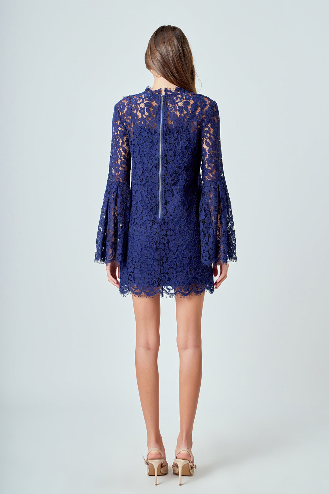 Rosalia Lace Bell Sleeve Mini Dress main image 0