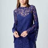 Bell Sleeve Lace Dress
