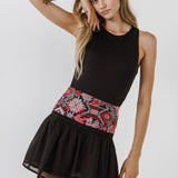 Dorian Embroidered Mini Skirt