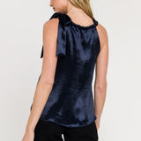 Satin Halter Neck Tank Top