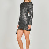 Open Back Sequin Dress