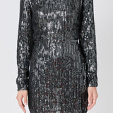 Open Back Sequin Dress