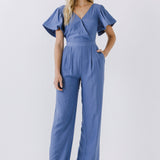 Flounce Sleeve Jumpsuit